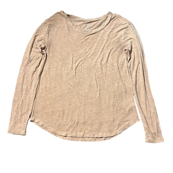 American Eagle Outfitters Tops - American Eagle Soft & Sexy Tan Long Sleeve Shirt Women’s Size XS